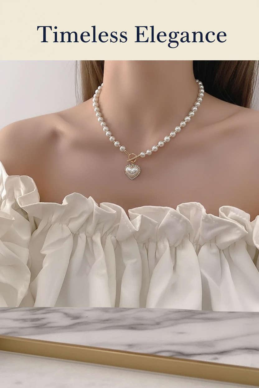 Pearl Necklace Pinterest Pin